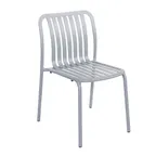 image of BFM Seating PHKWSC-SG Key West Stacking Side Chair, Vertical Slat Design