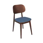 image of BFM Seating ZWC22DWRG4-DW Indoor Emma Chair with Wood Back