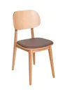 image of BFM Seating ZWC22NTRG2-NT Indoor Emma Chair with Wood Back