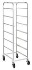 image of Hubert 152625 Kratos 32L-136 Mobile Lug Rack, 19x26x69, 6 Lug Capacity, Aluminum