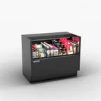 image of Hussmann FS-OB-1017-35A Open Air Merchandiser, 36.25"L x 24.13"D x 32.5"H, Black, R290, 3500K LED