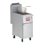 image of Iron Range IRF-50 LPG 15" Floor Model Liquid Propane Gas Full Pot Fryer, 50 lbs