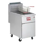 image of Iron Range IRF-75 NAT 21" Floor Model Natural Gas Full Pot Fryer, 75 lbs