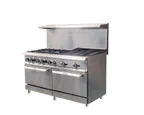 image of IKON IR-6B-24RB-60 LP 60" Gas Restaurant Range