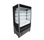image of Ojeda USA ALPA-180H Open Air Merchandiser, 50.2 cu ft, 7‑Tier LED Shelves, Pane Glass, Defrost