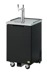 image of RefrigerationX XBD-1SB-N6 BeerTap 23-5/8"W×29-3/4"D×34-1/2"H Black 1/2 Barrel 1‑3 Taps R‑600a 115V