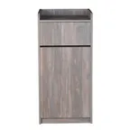 image of BFM Seating TE4622CS Trash Enclosure, 20-1/2" W X 22" D X 46" H Overall