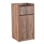 image of BFM Seating TE4622KP Trash Enclosure, 20-1/2" W X 22" D X 46" H Overall