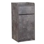 image of BFM Seating TE4622RC Trash Enclosure, 20 1/2" W X 22" D X 46" H Overall