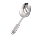 image of Spring USA M3505-35 Slotted Serving Spoon - 13-1/2" Length, Stainless Steel, Precision Drain Holes