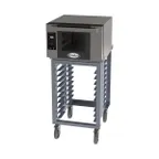 image of Cadco BLS-3HLD-1 Single-Deck Half-Size Electric Convection Oven w/ Stand, LED Digital, 208/240V