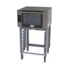image of Cadco BLS-4FTD-1 Single Full Size Electric Convection Oven w/ Stand, Touch Controls, 208/240V