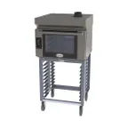 image of Cadco BLS-4FTD-1H Single Full Size Electric Convection Oven w/ Ventless Hood and Stand, Touch Control