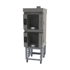 image of Cadco Bakerlux BLS-4HTR-2H Double-Deck Electric Convection Oven w/ Digital Touch Controls, Half-Size