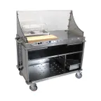 image of Cadco CBC-DC Mobile Demo/ Sampling Cart ,Large, Open Cabinet Base, (1) Storage Drawer