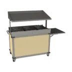 image of Cadco CBC-GG-B3 MobileServ® Standard Grab & Go Merchandising Cart, (3) Pan Holders