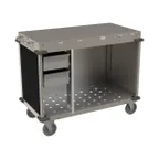 image of Cadco CBC-PHRX 52" Mobile Medium Demo/ Sampling Cart w/ Front Panel, (2) Handles, (2) Drawers