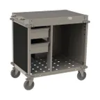 image of Cadco CBC-SDCX 40" Mobile Small Demo/ Sampling Cart w/ Front Panel, (2) Handles, (2) Drawers