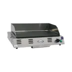 image of Cadco CG-10 24" Countertop Electric Griddle, 21" x 12" Non-Stick Surface, Thermostatic, 120V