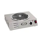 image of Cadco CSR-3T 14" Electric Countertop Hotplate w/ 8" Burner, Infinite Controls, 1.5 kW, 120V