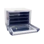image of Cadco OV-023P Half Size Medium Duty Countertop Pizza Convection Oven w/ 4 Shelves, 208/240V