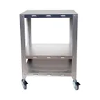 image of Cadco OV-HDS Mobile Oven Stand, (2) Tiers with Undershelf / Stainless Steel