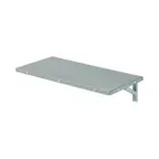 image of Cadco TS-GG3 Tray Slide for CBC-GG-B3 Carts, Stainless. 48.75"W x 14"D. Flips up & Locks for Use