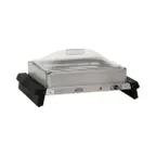 image of Cadco WTBS-12P Countertop Single Buffet Server, (1) Half Size/4.3 qt Pan, (1) Clear Lid