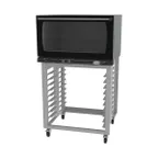 image of Cadco XAFS-193 Single Full Size Electric Convection Oven w/ 4 Shelf, Stand, Manual Controls