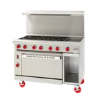 image of American Range ARGF-12G-6B-126L-SBR Gas 48" Restaurant Range