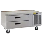 image of Delfield F2956P 56" 2 Drawers Refrigerated Low-Profile Equipment Stand, 1/5 HP, NSF Certified