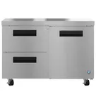 image of Hoshizaki UF48B-D2 48" 1-Door 2-Drawer Undercounter Freezer, Stainless Steel, 12 cu. ft.