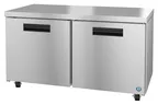 image of Hoshizaki UF60A 60" 2-Door Undercounter Freezer, Stainless Steel, 17.55 cu. ft.