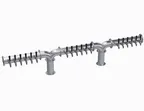 image of Krowne KDPY-18S Y-Tower Draft Beer Dispensing, 87" OA, 2-Column, Glycol Cooled, 18-Tap