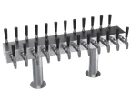 image of Krowne KDSTC-12S T‑Head Draft Beer Tower, 24‑Tap, 36" OA, Glycol‑Cooled, Steel Finish, 2‑Column