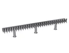 image of Krowne KDTH-30S Draft Beer Tower, 30‑Tap, 90" Box, Glycol‑Cooled, Steel Finish, 2‑Column
