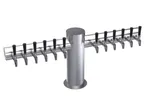 image of Krowne KMT-12S Draft Beer Tower, Counter 12‑Tap Column, 45" Flange, Stainless Steel, Glycol‑Cooled