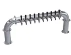image of Krowne KPTP-10S Pass‑Through Tower, 51" OA, Steel Finish, 2‑Column Beer, Glycol‑Cooled, 7‑12 Taps