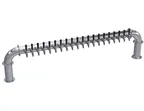 image of Krowne KPTP-20S Pipe Tower, 81" OA Length, Stainless Steel Finish, 2‑Column, 20‑Tap Glycol‑Cooled
