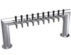 image of Krowne KPTU-10S Draft Beer Tower, 43" OA Length, Brushed SS Finish, 2-Column 7-12 Tap Glycol-Cooled