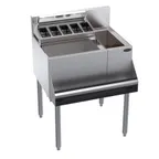 image of Krowne KR24-MS26L-7 Bottle Well Bin Underbar Ice Bin/Cocktail Station