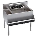 image of Krowne KR24-MS34C Bottle Well Bin Underbar Ice Bin/Cocktail Station