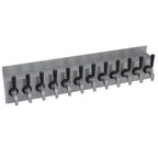 image of Krowne KWM-12S Wall-Mount 12-Tap Glycol-Cooled Beer Tower, 36" OA Length, Stainless Steel, No Handles