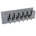 image of Krowne KWM-6S Wall Mount Beer Tower, 24" OA Length, Six‑Tap Glycol Cooled, Stainless Steel Finish