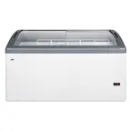 image of Summit FOCUS151 Ice Cream Freezer, 60" Chest, 14.8 Cu Ft, White, Sliding Glass Lids, R290, 115V UL