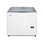image of Summit NOVA22 Ice Cream Freezer, 30" Chest, 7.2 Cu.ft, White Exterior, Sliding Glass Lids, 115V 7.2A