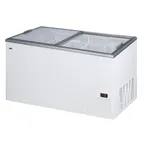 image of Summit NOVA45 - 53" Chest Ice Cream Freezer, 14.1 cu ft WhiteAluminum Sliding Lids 115V Freestanding