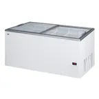 image of Summit NOVA53 Ice Cream Freezer, 60" Width, 16.6 cu ft, White, Sliding Glass Lids R290, UL Certified
