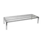 image of Winco ADRK-2060 Dunnage Rack, 20"D x 60"W x 12"H, 1200 lbs, Aluminum, NSF Certified
