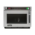 image of Amana HDC1015 1000 Watts Commercial Countertop Microwave Oven, 0.6 Cu. Ft., Push Button, 120V